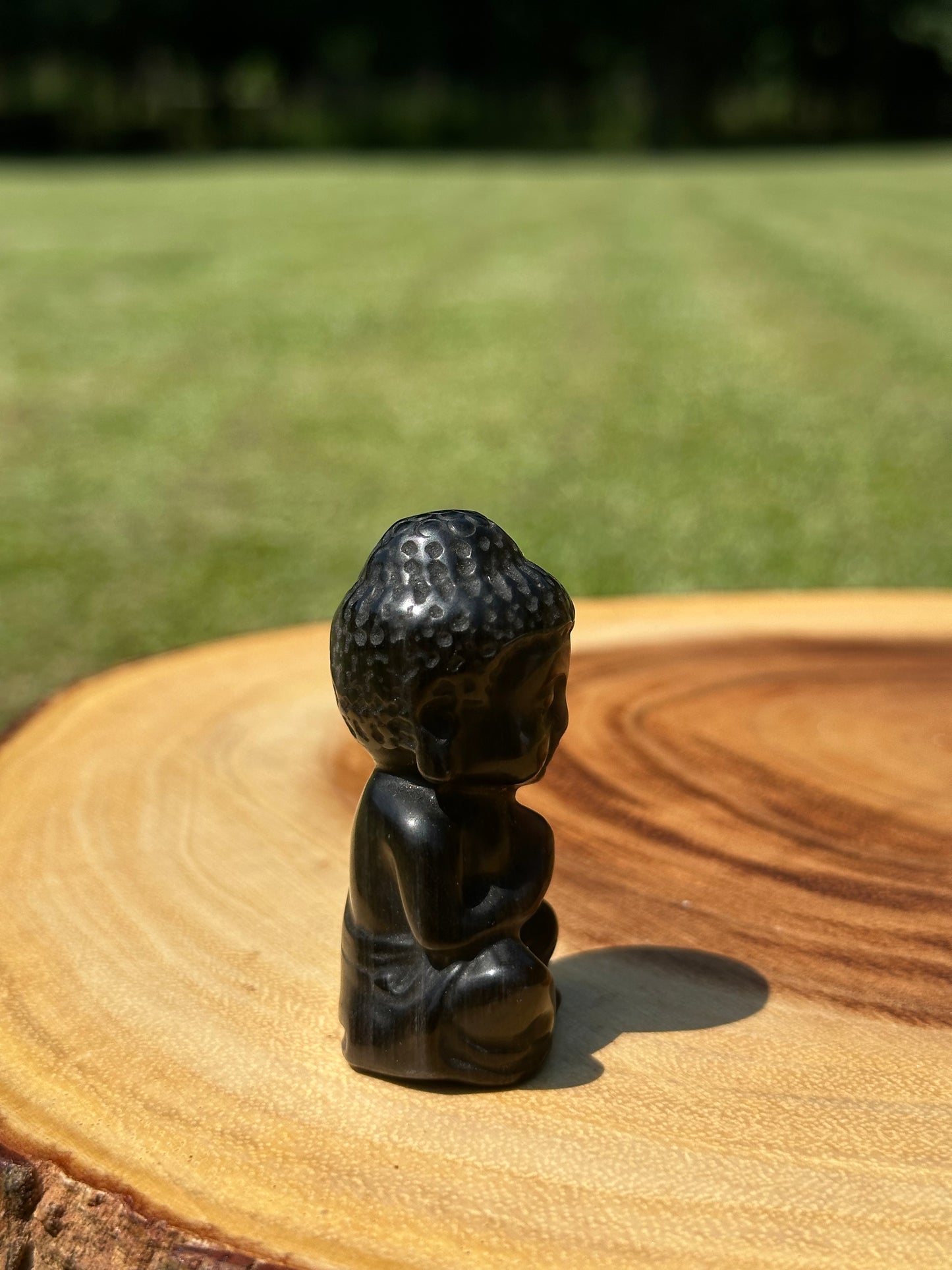 Buddha (Silver Sheen Obsidian)