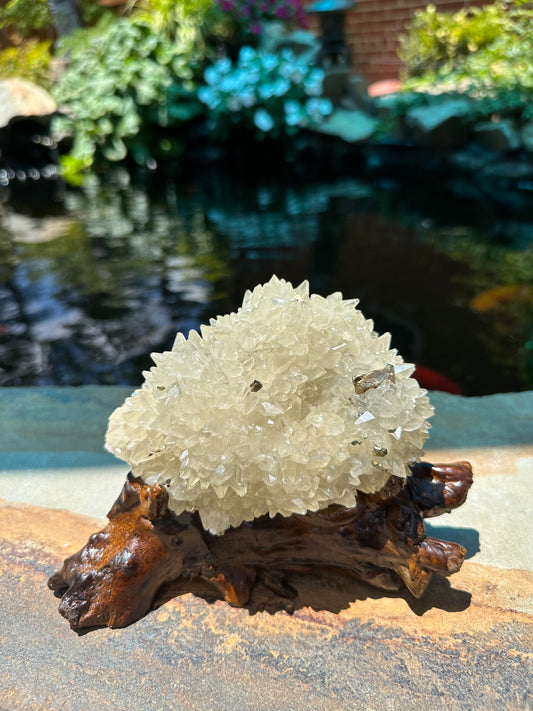 Calcite w/ Pyrite