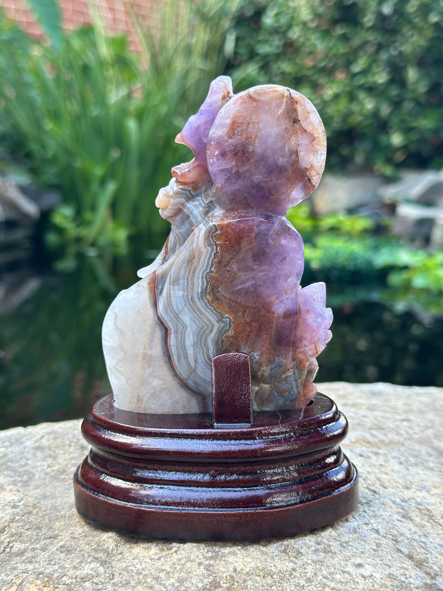 Amethyst Phoenix Carving