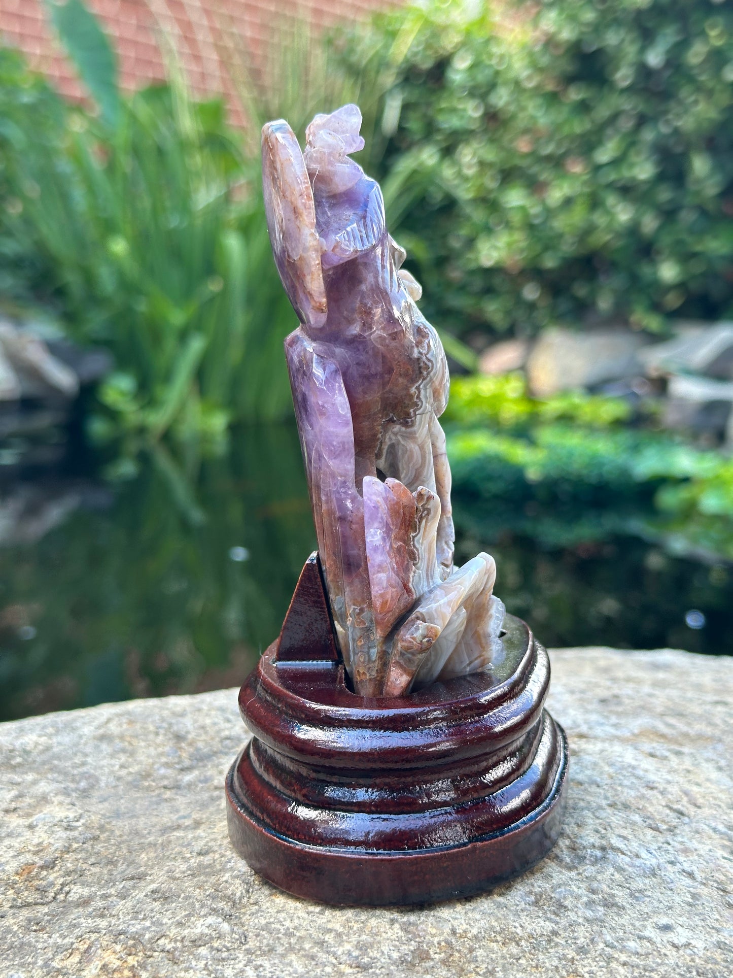 Amethyst Phoenix Carving