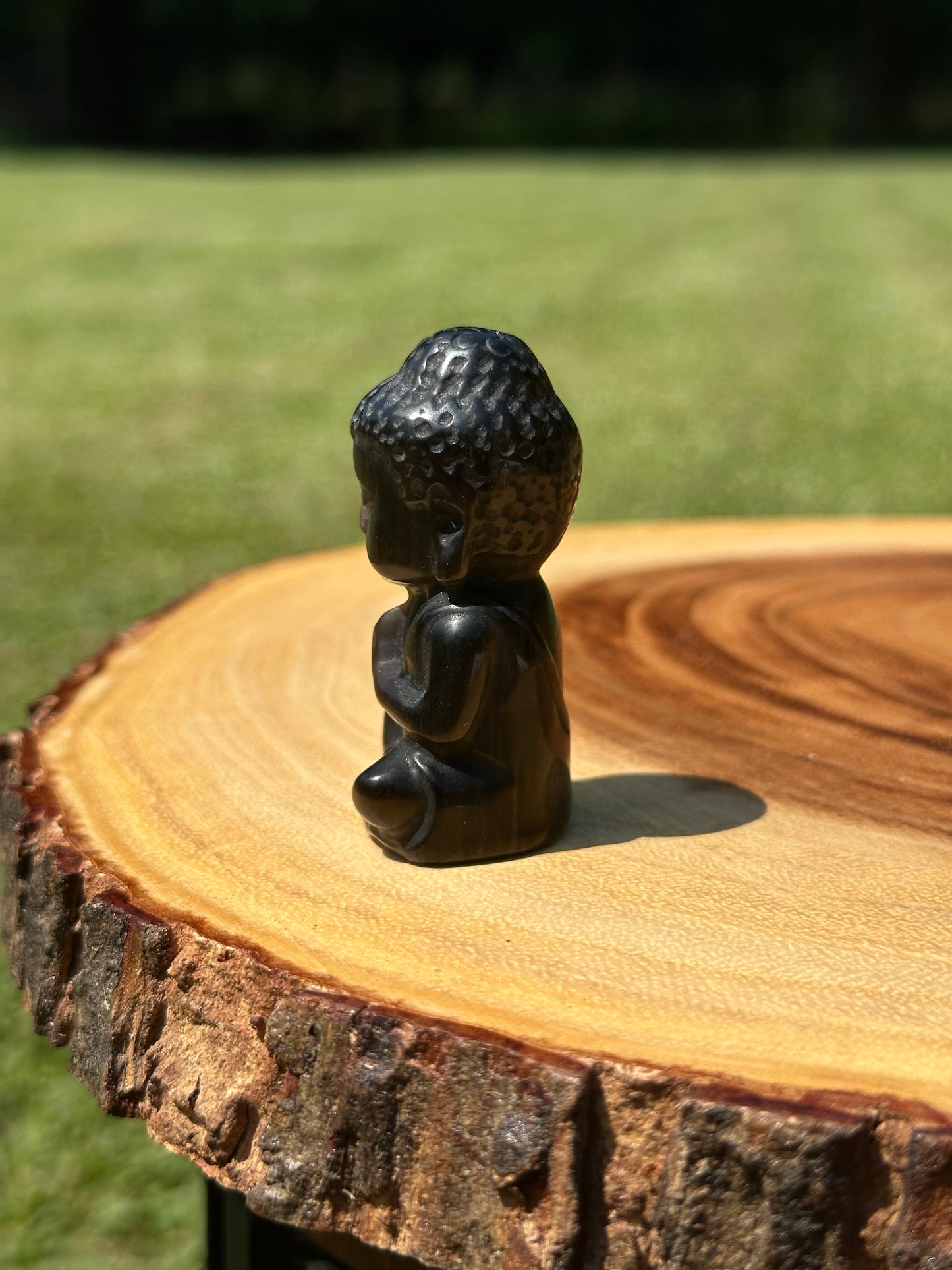 Buddha (Silver Sheen Obsidian)